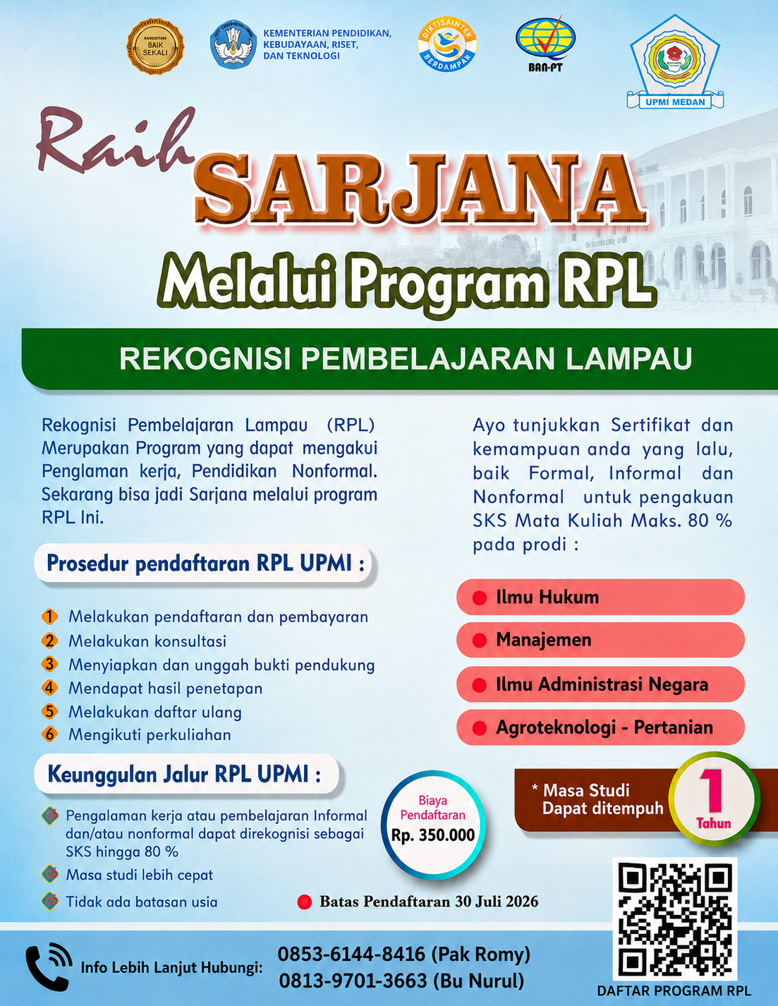 Brosur RPL Sarjana UPMI 2026/2027